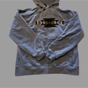 Vntg Y2K Chroma Zone‎ men's medium hoodie Aztec pattern